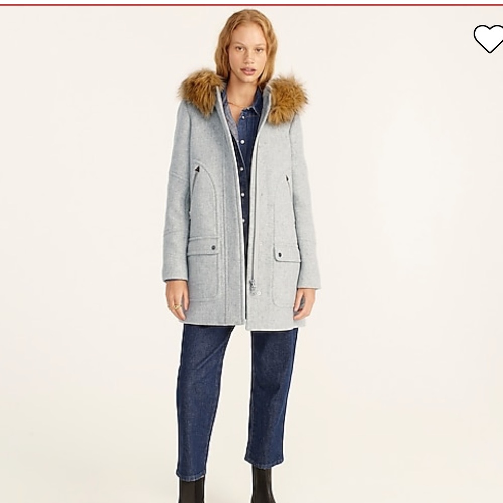 J. Crew Chateau parka in Italian stadium-cloth wool Size 0